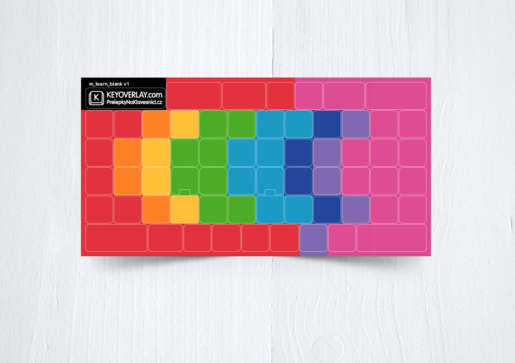 Blank Color Learning keyboard stickers 